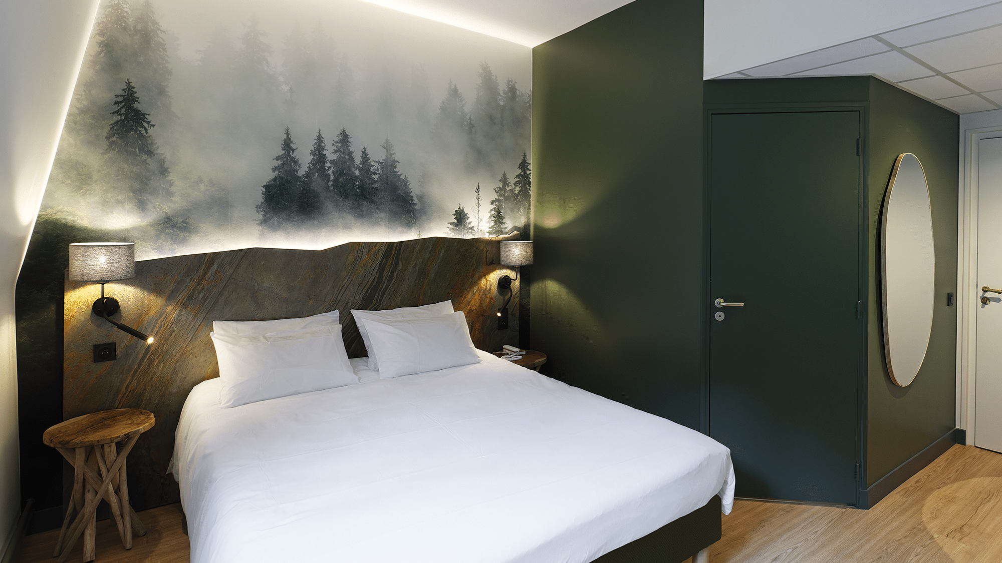 agencement d'une chambre d'hôtel