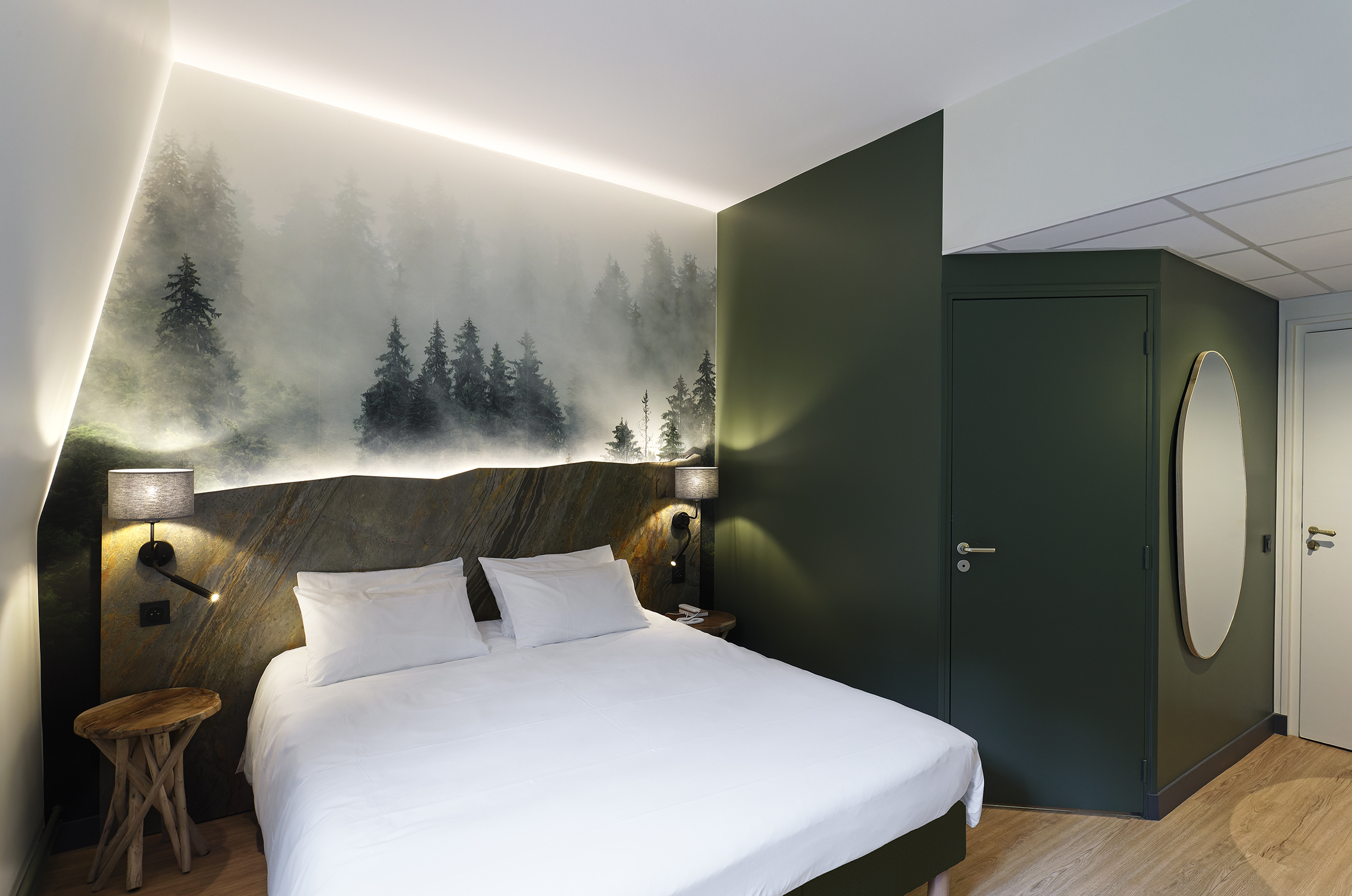 agencement d'une chambre d'hôtel