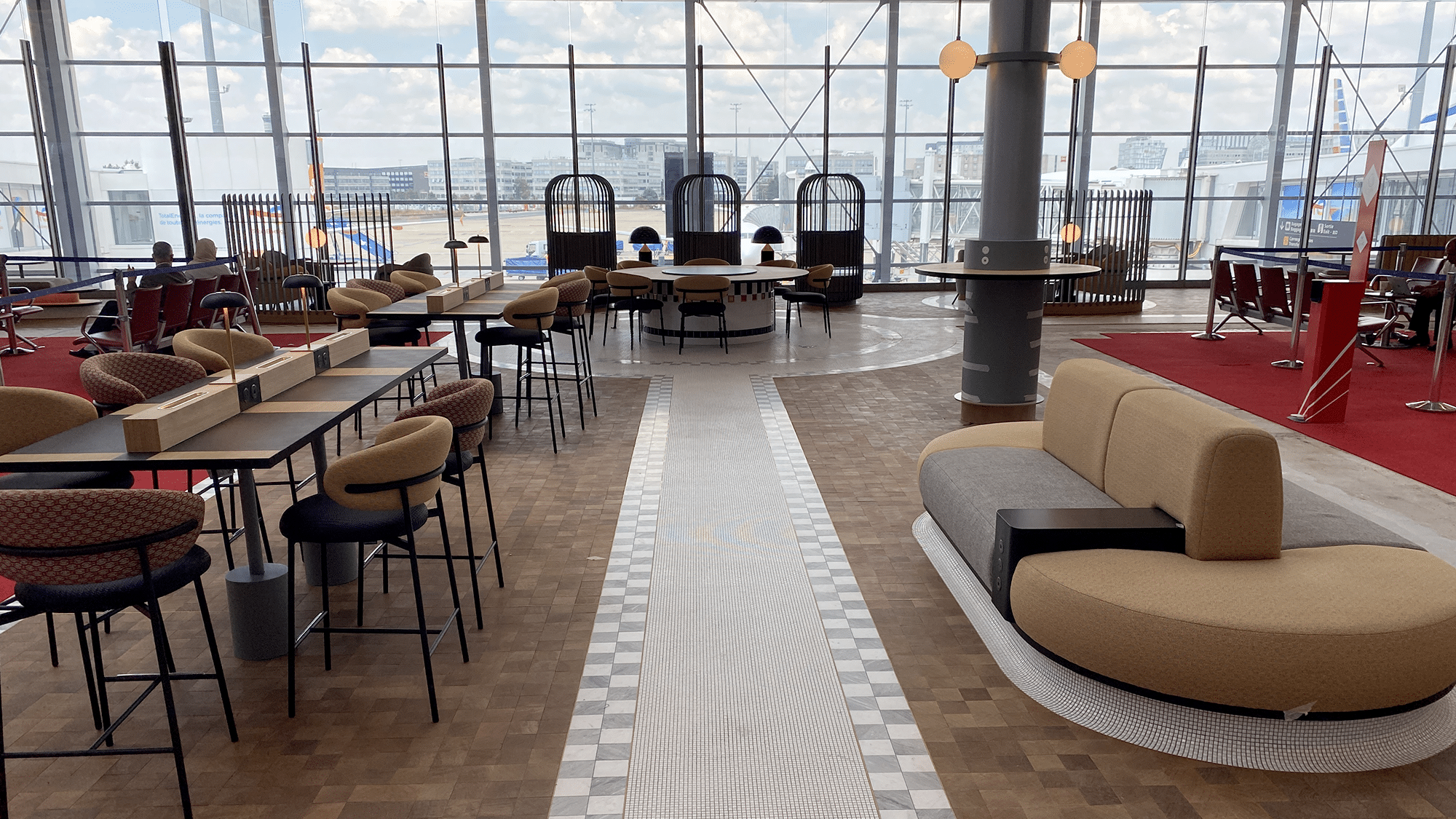 agencement d'un aéroport
